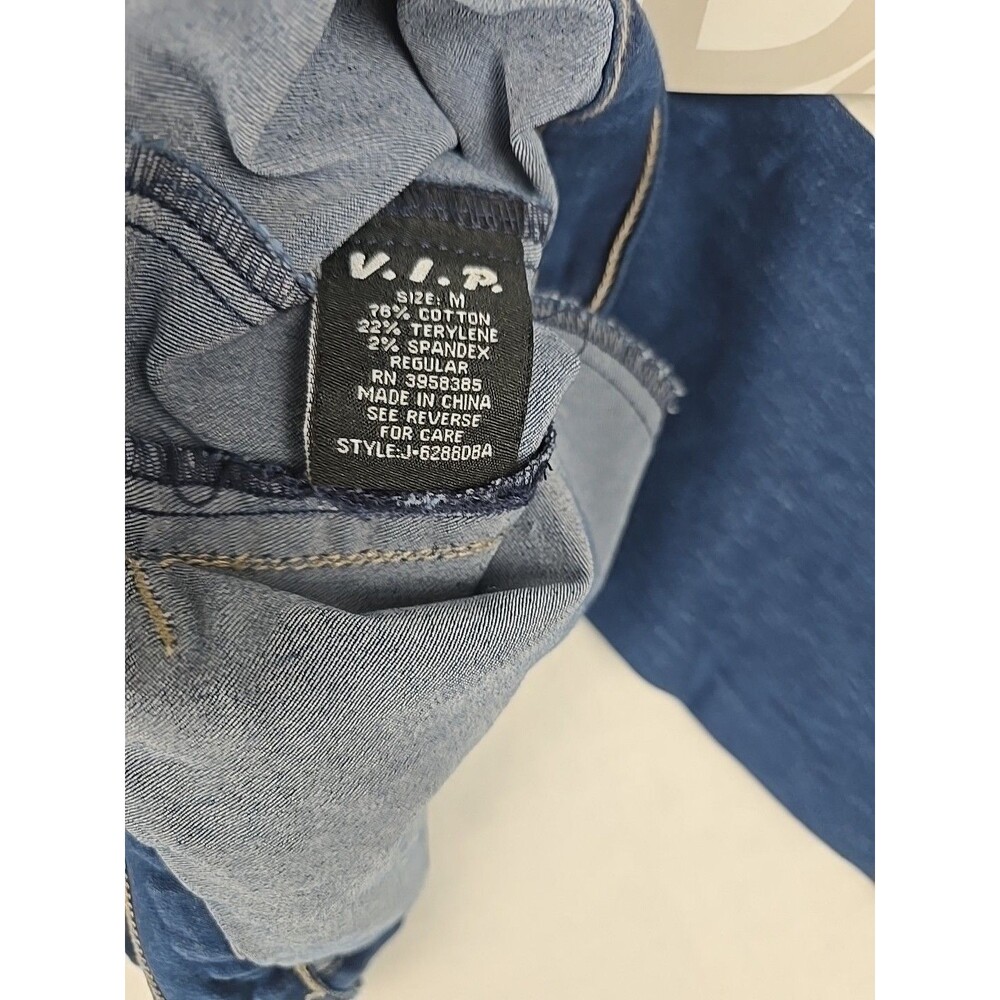 V.I.P. by YDX Smart Jeans Women’s Cropped Denim Jacket Medium Blue Jean - Picture 7 of 11